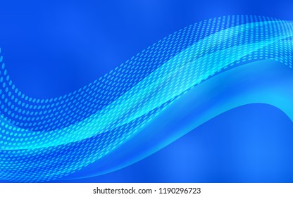 Light BLUE vector cover with spots, lines. Modern abstract colorful illustration with spheres and lines. Design for your business advert.