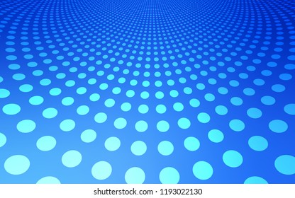 Light BLUE vector cover with spots. Illustration with set of shining colorful abstract circles. Pattern can be used for beautiful websites.