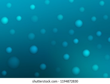 Light BLUE vector cover with spots. Blurred decorative design in abstract style with bubbles. New design for ad, poster, banner of your website.