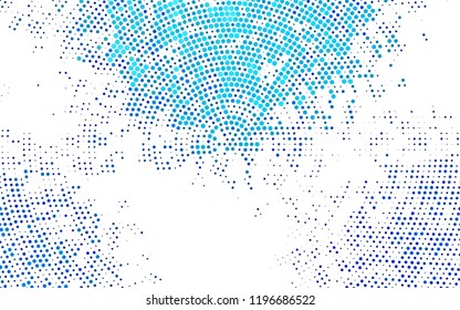 Light BLUE vector cover with spots. Abstract illustration with colored bubbles in nature style. Pattern for beautiful websites.