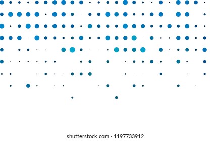 Light BLUE vector cover with spots. Illustration with set of shining colorful abstract circles. Pattern for ads, booklets.