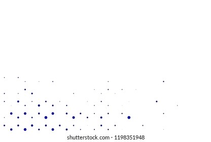 Light BLUE vector cover with spots. Illustration with set of shining colorful abstract circles. Design for posters, banners.