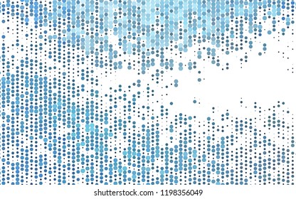 Light BLUE vector cover with spots. Modern abstract illustration with colorful water drops. Design for posters, banners.