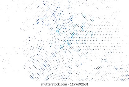 Light BLUE vector cover with spots. Glitter abstract illustration with blurred drops of rain. Pattern for beautiful websites.