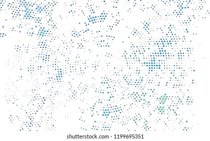 Light BLUE vector cover with spots. Glitter abstract illustration with blurred drops of rain. Pattern for ads, leaflets.