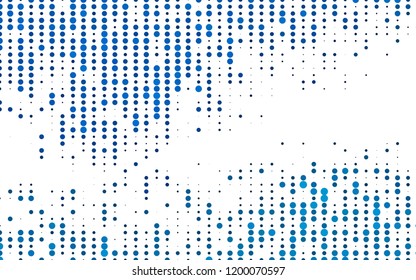 Light BLUE vector cover with spots. Blurred decorative design in abstract style with bubbles. Design for posters, banners.