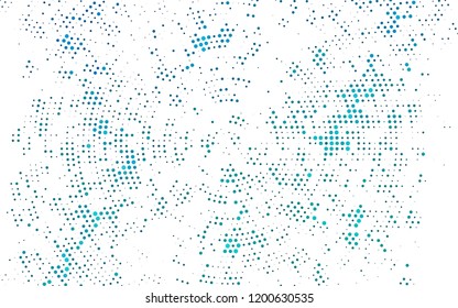 Light BLUE vector cover with spots. Blurred bubbles on abstract background with colorful gradient. Pattern of water, rain drops.