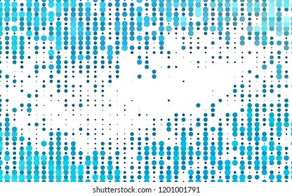 Light BLUE vector cover with spots. Blurred decorative design in abstract style with bubbles. Pattern for ads, booklets.