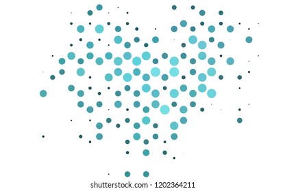 Light BLUE vector cover with spots. Modern abstract illustration with colorful water drops. Pattern for beautiful websites.