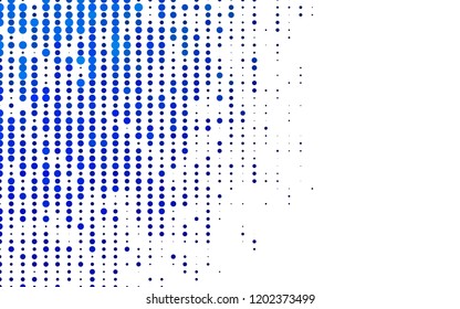 Light BLUE vector cover with spots. Glitter abstract illustration with blurred drops of rain. Pattern for ads, booklets.
