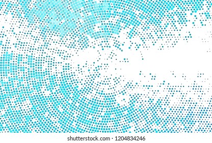 Light BLUE vector cover with spots. Abstract illustration with colored bubbles in nature style. Pattern of water, rain drops.