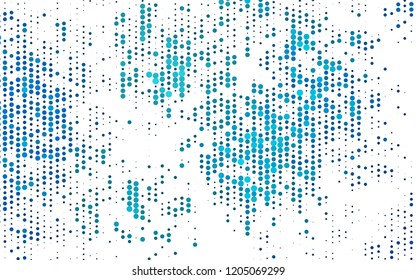 Light BLUE vector cover with spots. Blurred decorative design in abstract style with bubbles. Template for your brand book.