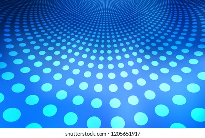 Light BLUE vector cover with spots. Modern abstract illustration with colorful water drops. Completely new template for your brand book.