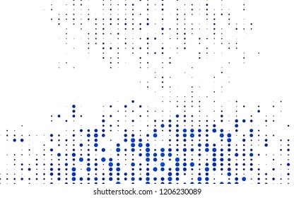 Light BLUE vector cover with spots. Glitter abstract illustration with blurred drops of rain. Pattern for ads, booklets.
