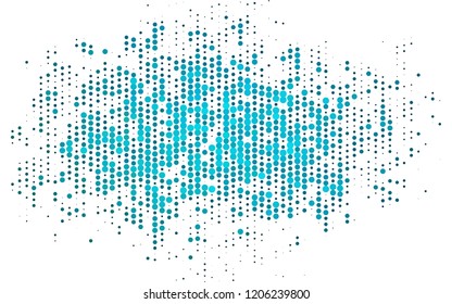 Light BLUE vector cover with spots. Blurred bubbles on abstract background with colorful gradient. Pattern for ads, booklets.