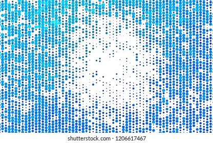 Light BLUE vector cover with spots. Blurred decorative design in abstract style with bubbles. Pattern for beautiful websites.
