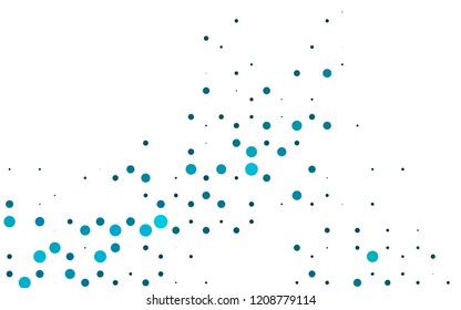 Light BLUE vector cover with spots. Modern abstract illustration with colorful water drops. Design for posters, banners.