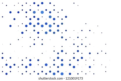 Light BLUE vector cover with spots. Modern abstract illustration with colorful water drops. Pattern for ads, leaflets.