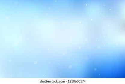 Light BLUE vector cover with spots. Modern abstract illustration with colorful water drops. Beautiful design for your business advert.