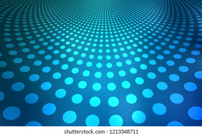 Light BLUE vector cover with spots. Beautiful colored illustration with blurred circles in nature style. New design for ad, poster, banner of your website.
