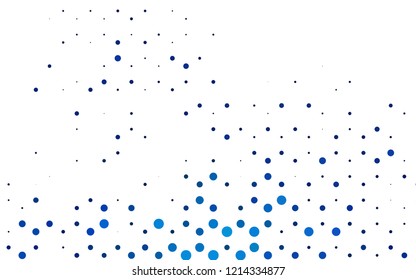 Light BLUE vector cover with spots. Abstract illustration with colored bubbles in nature style. Design for business adverts.