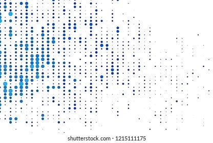 Light BLUE vector cover with spots. Abstract illustration with colored bubbles in nature style. Pattern of water, rain drops.