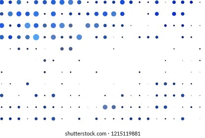 Light BLUE vector cover with spots. Beautiful colored illustration with blurred circles in nature style. Design for posters, banners.