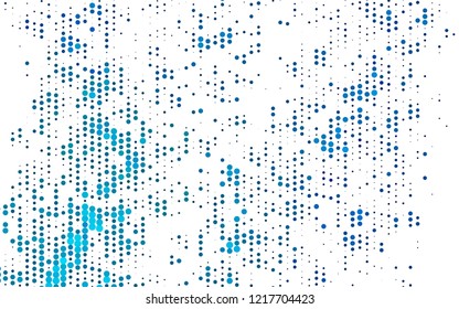 Light BLUE vector cover with spots. Beautiful colored illustration with blurred circles in nature style. Template for your brand book.