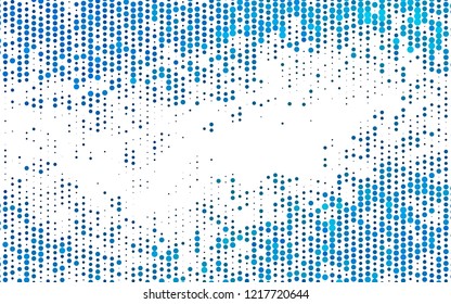 Light BLUE vector cover with spots. Illustration with set of shining colorful abstract circles. Design for posters, banners.