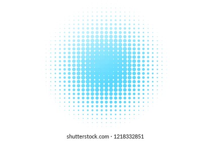 Light BLUE vector cover with spots. Beautiful colored illustration with blurred circles in nature style. Template for your brand book.