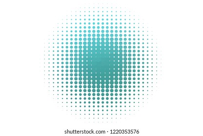 Light BLUE vector cover with spots. Illustration with set of shining colorful abstract circles. Template for your brand book.