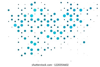 Light BLUE vector cover with spots. Illustration with set of shining colorful abstract circles. Design for posters, banners.