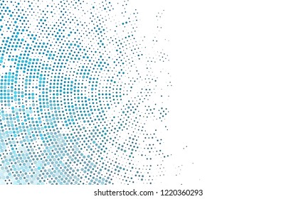 Light BLUE vector cover with spots. Blurred bubbles on abstract background with colorful gradient. Design for business adverts.