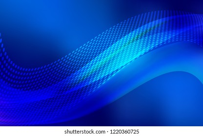 Light BLUE vector cover with spots, lines. Abstract illustration with colorful discs and triangles. Pattern for beautiful websites.