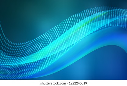 Light BLUE vector cover with spots, lines. Design with connection of dots and lines on colorful background. Pattern for beautiful websites.