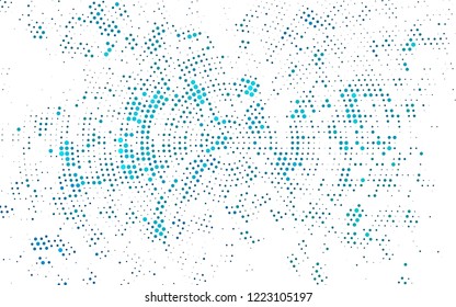 Light BLUE vector cover with spots. Blurred decorative design in abstract style with bubbles. Design for business adverts.