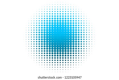 Light BLUE vector cover with spots. Illustration with set of shining colorful abstract circles. Design for business adverts.