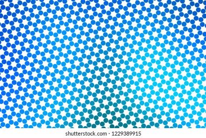 Light BLUE vector cover with spots. Modern abstract illustration with colorful water drops. Pattern for ads, leaflets.