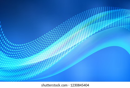 Light BLUE vector cover with spots, lines. Modern abstract colorful illustration with spheres and lines. Pattern for ads, leaflets.