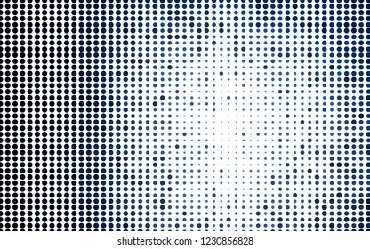 Light BLUE vector cover with spots. Glitter abstract illustration with blurred drops of rain. Pattern for beautiful websites.