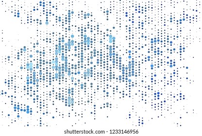 Light BLUE vector cover with spots. Modern abstract illustration with colorful water drops. Design for posters, banners.
