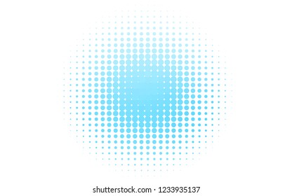 Light BLUE vector cover with spots. Abstract illustration with colored bubbles in nature style. Design for business adverts.