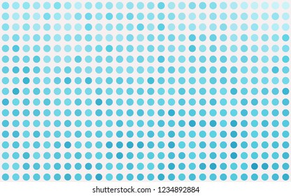 Light BLUE vector cover with spots. Blurred bubbles on abstract background with colorful gradient. Design for posters, banners.