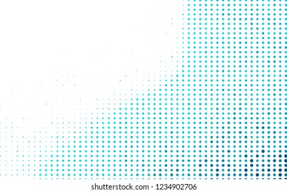 Light BLUE vector cover with spots. Abstract illustration with colored bubbles in nature style. Pattern for ads, booklets.