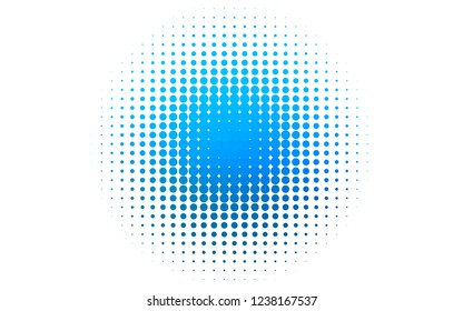 Light BLUE vector cover with spots. Illustration with set of shining colorful abstract circles. Pattern for ads, leaflets.