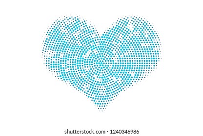 Light BLUE vector cover with spots. Illustration with set of shining colorful abstract circles. Pattern for beautiful websites.