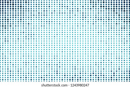Light BLUE vector cover with spots. Abstract illustration with colored bubbles in nature style. Pattern for ads, booklets.