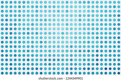 Light BLUE vector cover with spots. Abstract illustration with colored bubbles in nature style. Design for posters, banners.