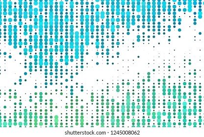 Light BLUE vector cover with spots. Blurred bubbles on abstract background with colorful gradient. Pattern for ads, leaflets.