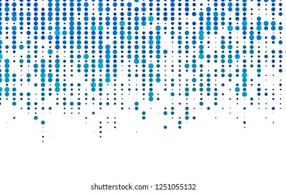 Light BLUE vector cover with spots. Beautiful colored illustration with blurred circles in nature style. Design for posters, banners.